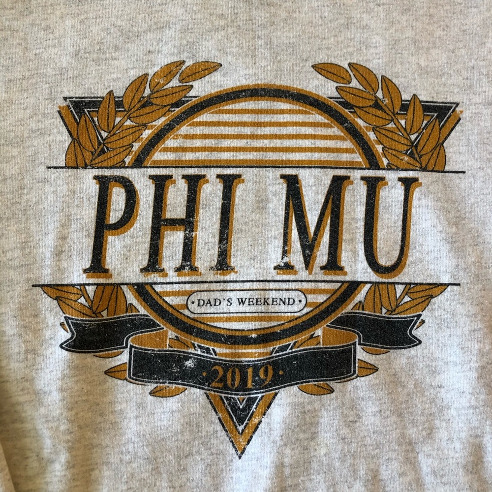 Phi Mu Sorority Vintage-Style Hanes Sweatshirt